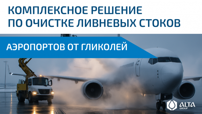 Комплексное решение по очистке ливневых стоков аэропортов от гликолей: как инженеры Alta Group решают проблему